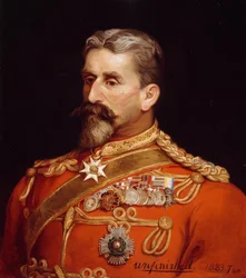 Major General Sir Charles Metcalfe MacGregor KCB CSI CIE (1840-87) as Quartermaster General India, 1883